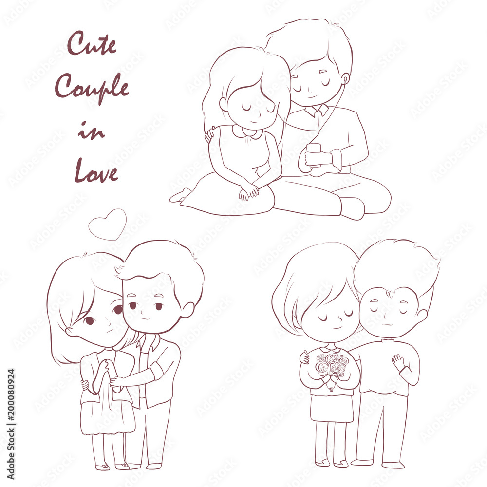 cute couple sketch by Grjon on DeviantArt-saigonsouth.com.vn