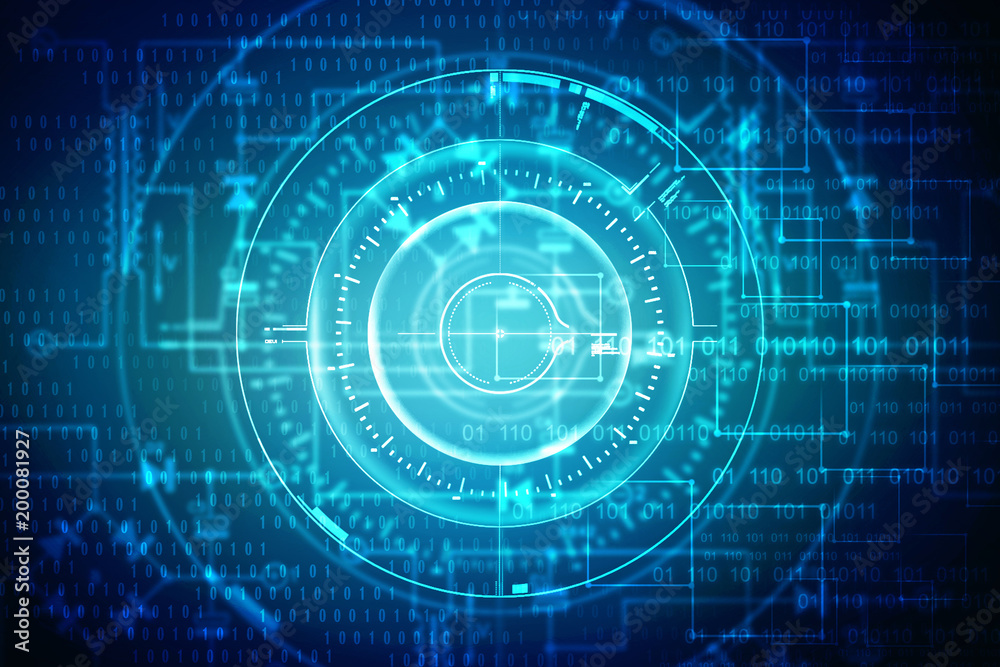 2d illustration Abstract futuristic electronic circuit technology background
2d illustration Abstract futuristic electronic circuit technology background