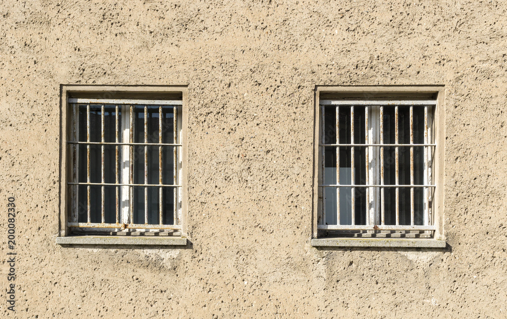 windows of a old prison