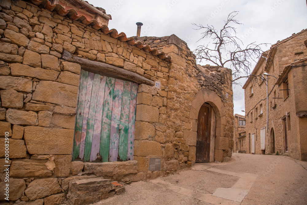 Fototapeta premium Town of Calaceite in teruel spain