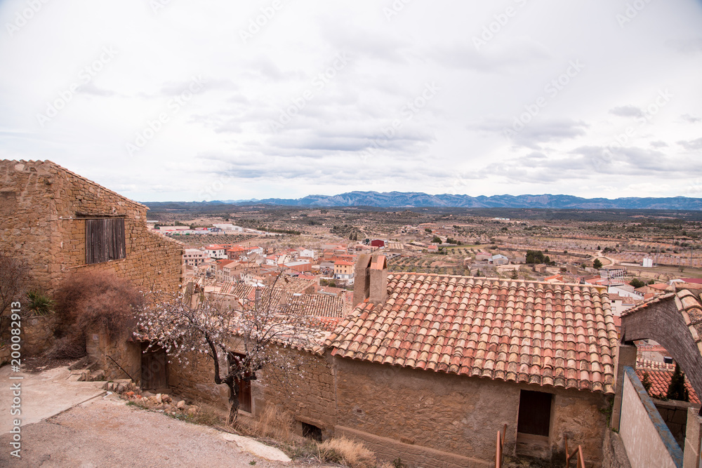 Town of Calaceite in teruel spain