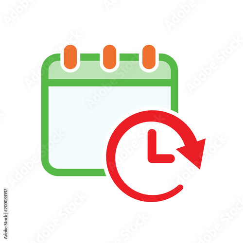 Calendar clock icon