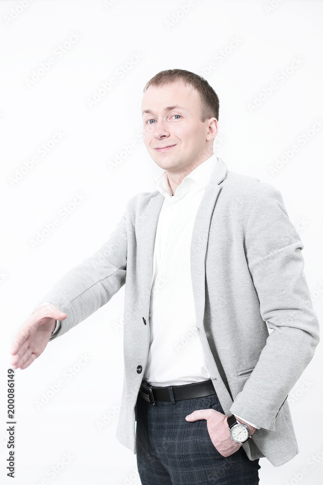 business and office concept - businessman shaking hands business and office concept - businessman shaking hands
