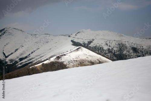 Sormano di Como del Triangolo Lariano con la neve  photo