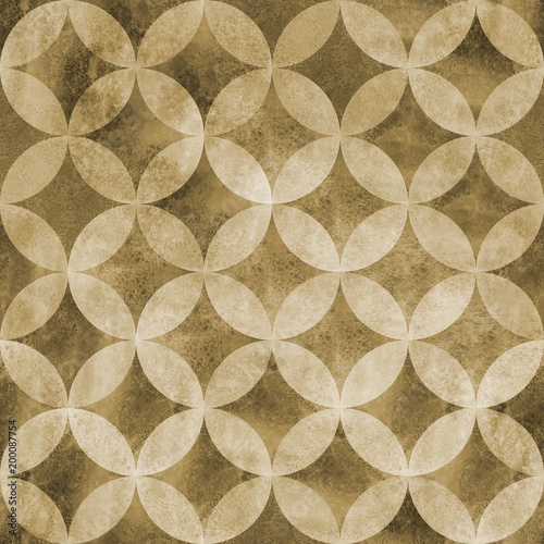Abstract overlapping circle...