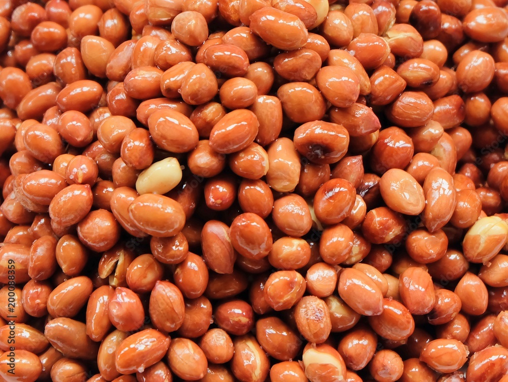 Pile of Deep Fried and Salted Peanuts Pile of Deep Fried and Salted Peanuts