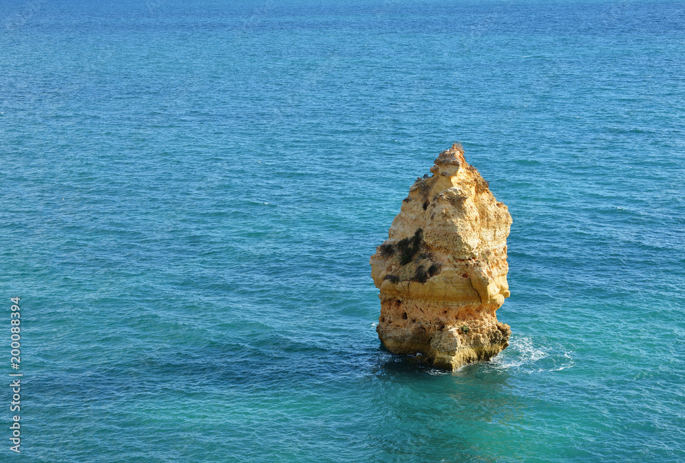 Algarve rocks, amazing destination in Portugal and  all seasons attraction for many tourists in entire world