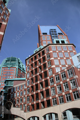 Modern buildings in the city centre of The Hauge, all buildings are ministries of the Government. photo