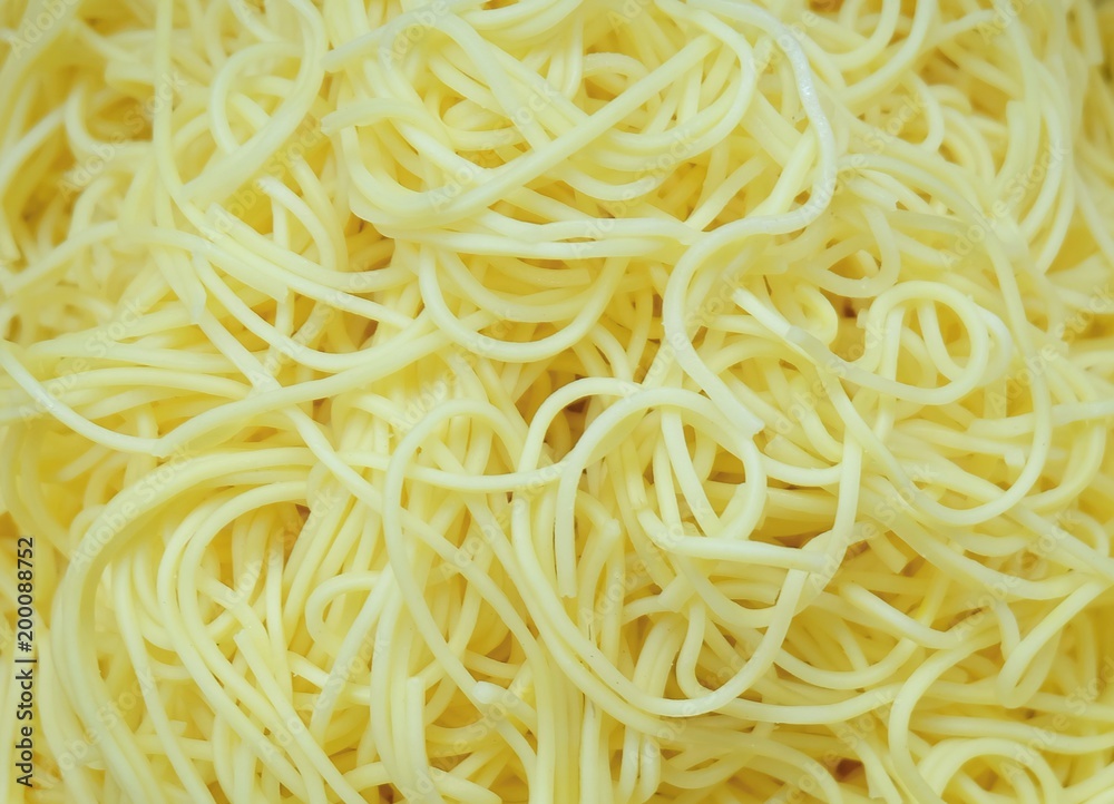 Cooked Yellow Egg Noodles for Asian Cooking Cooked Yellow Egg Noodles for Asian Cooking