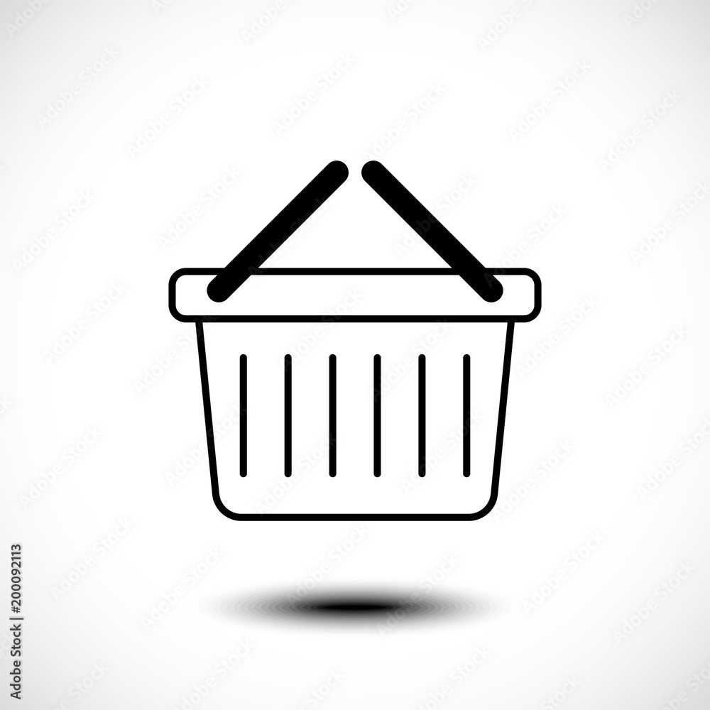 Basket icon. Vector illustration Basket icon. Vector illustration
