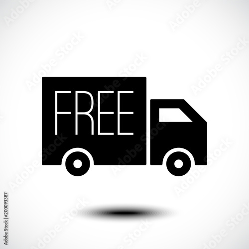 Free delivery icon. Vector illustration