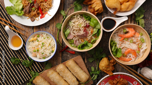 selection of asian food