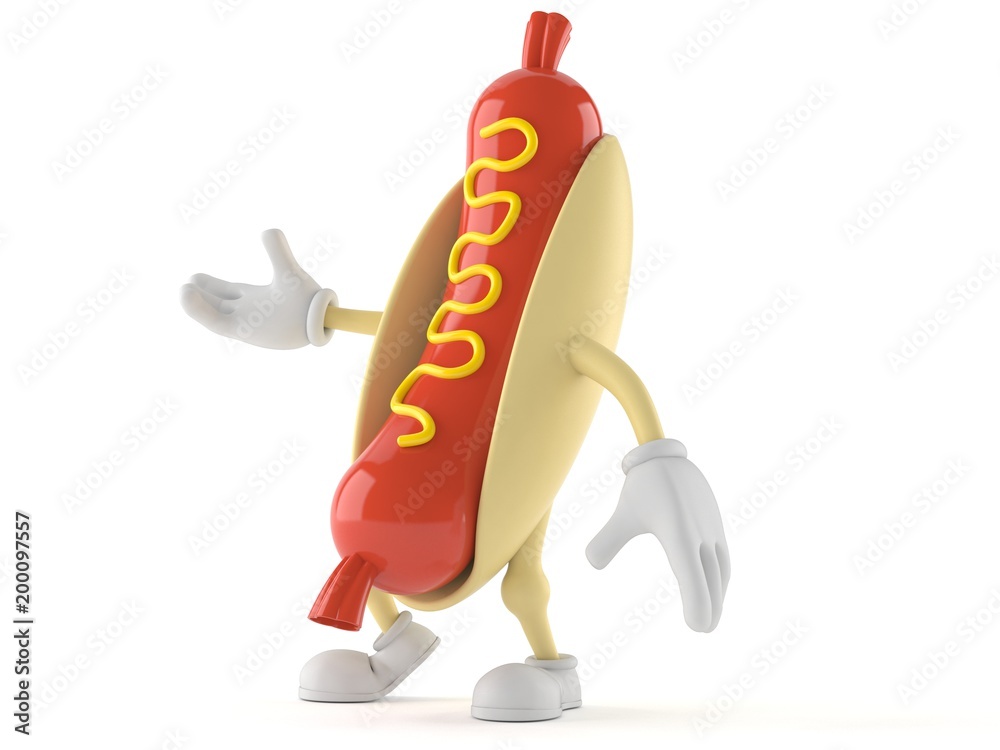Hot dog character