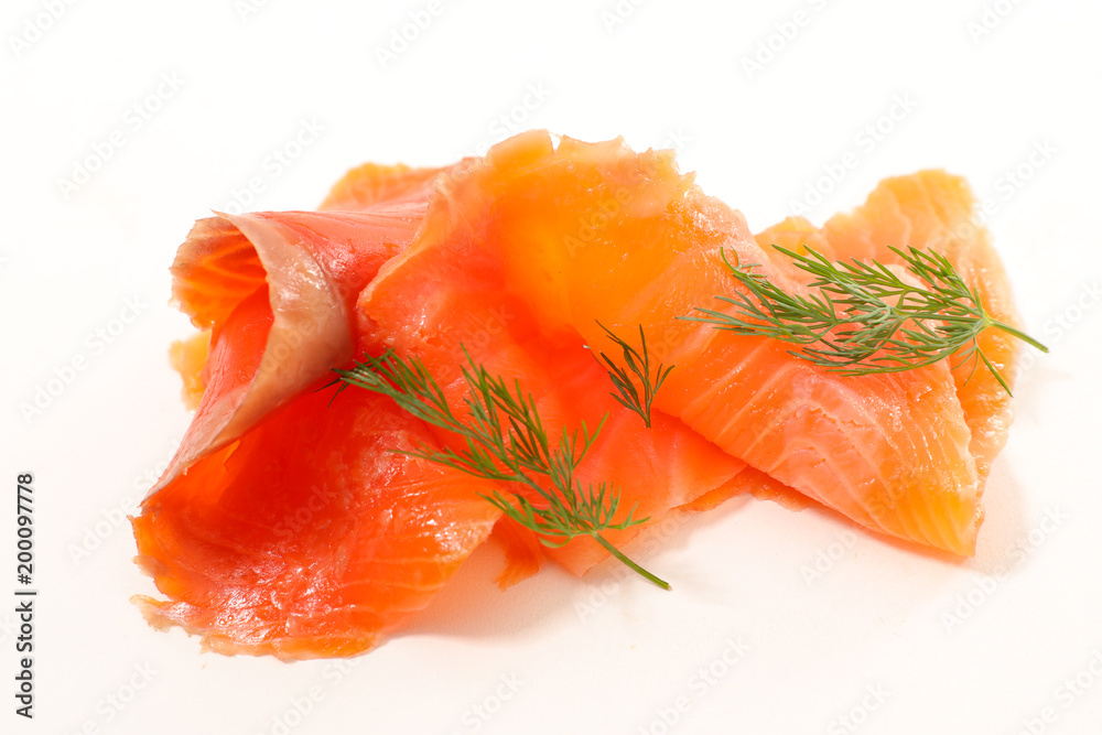 salmon fillet and dill salmon fillet and dill
