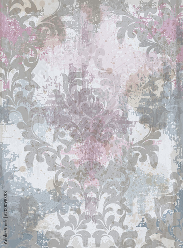 Luxury classic ornament background Vector. Baroque intricate design illustrat...