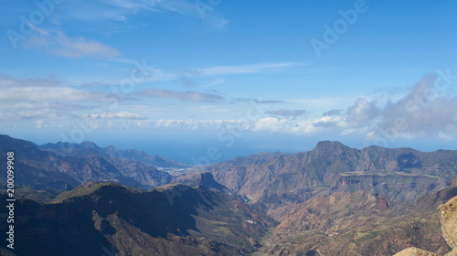 Blick vom Roque Nublo nach Teneriffa