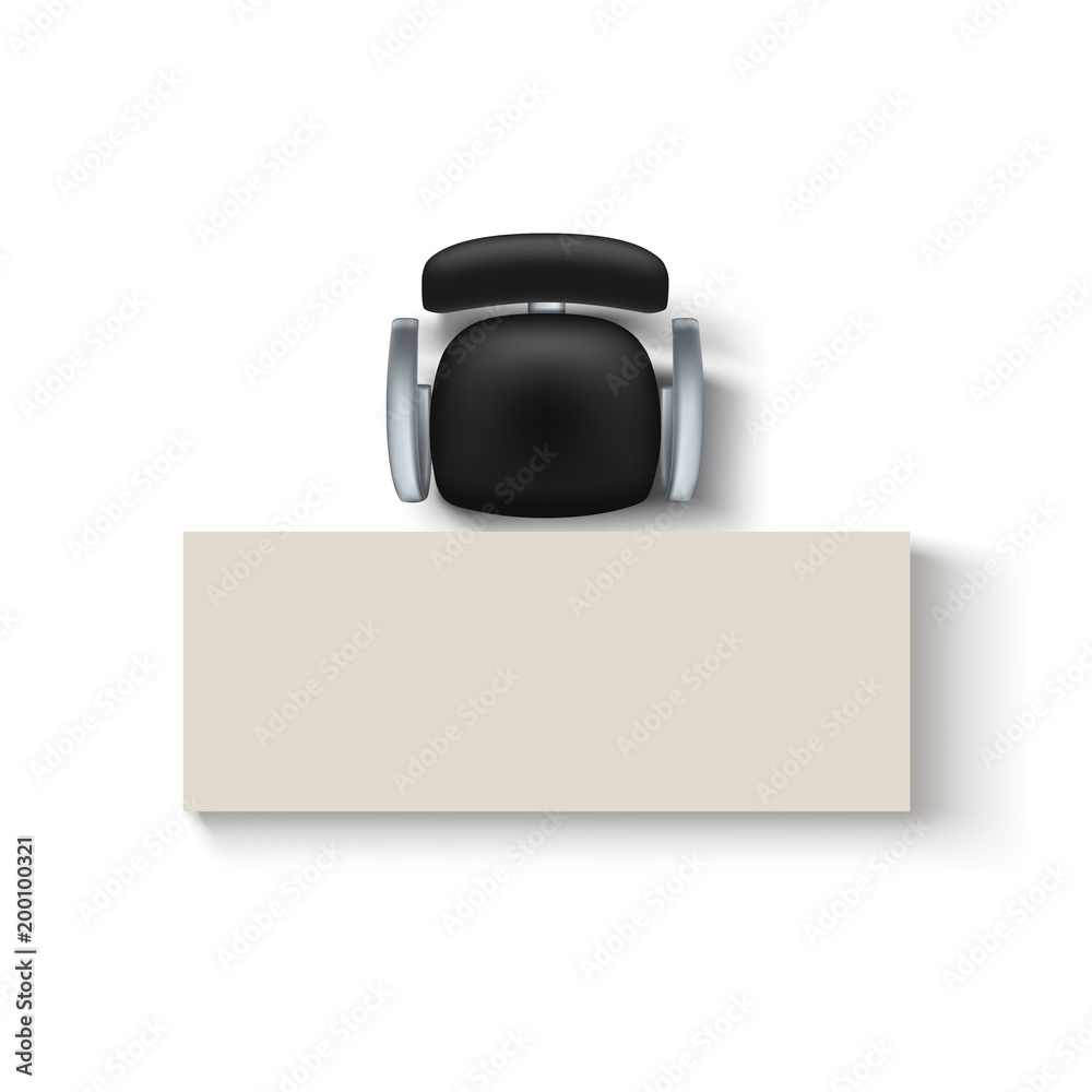 Obraz premium chair and desk top view