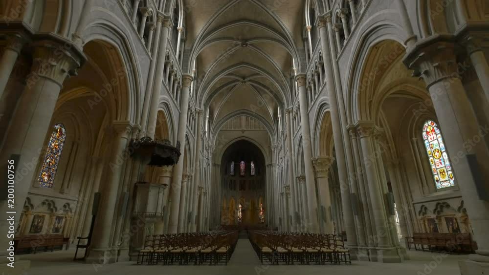 Saint Lausanne Cathedral's interior Saint Lausanne Cathedral's interior
