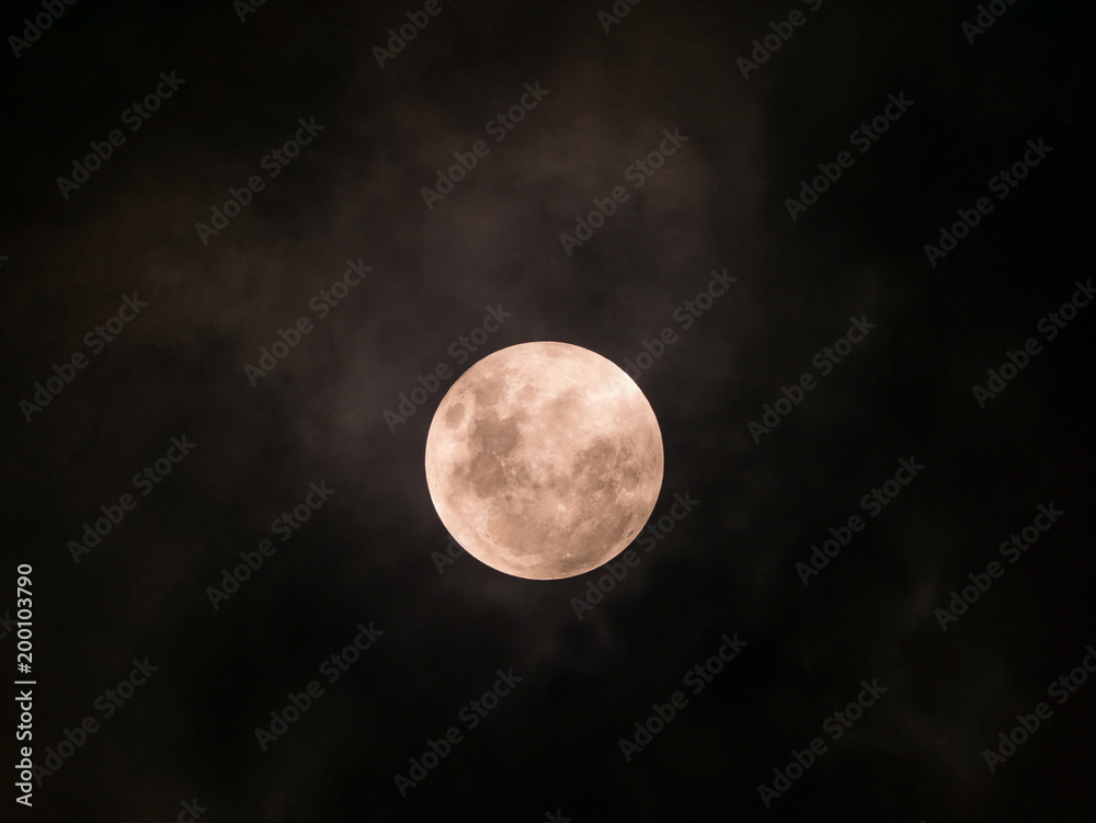 Full Moon with Cloud Full Moon with Cloud