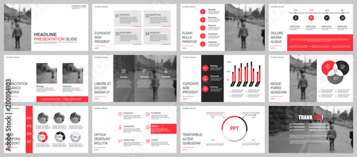 Business presentation slides templates from infographic elements. Can be used for presentation, flyer and leaflet, brochure, corporate report, marketing, advertising, annual report, banner, booklet.