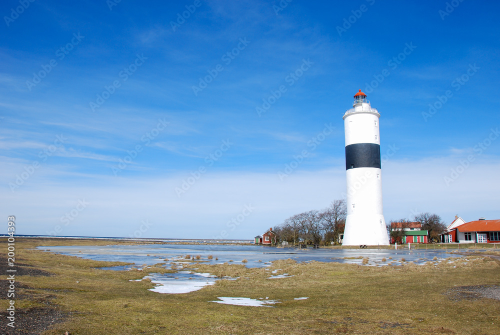 Spring sesaon by the Lighthouse at Ottenby in Sweden