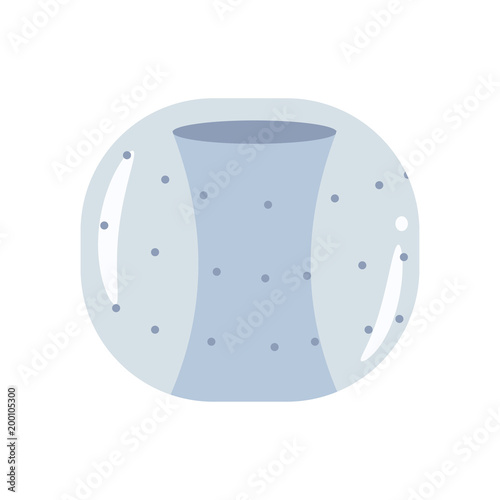 Zorb ball vector cartoon flat icon isolated on white background.
