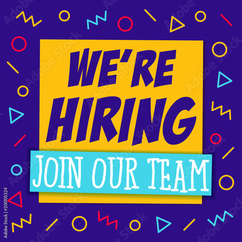 We are Hiring Poster or Banner Design