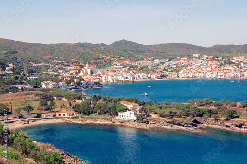 Spain. Catalonia. Cadaques on the Costa Brava. The famous tourist city of Spain. Nice view of the sea. City landscape. © steftach