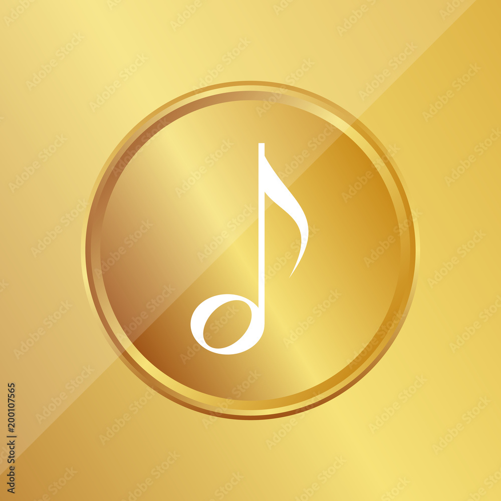 Gold Medaille - halbe Note Gold Medaille - halbe Note