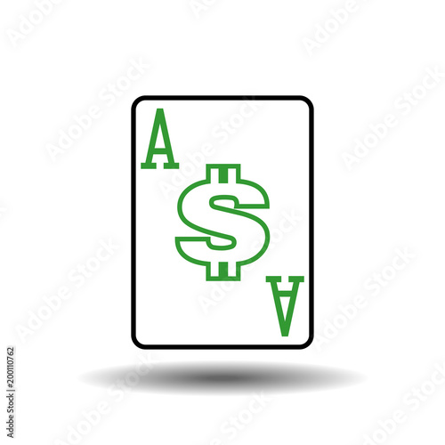 Ace of bucks vector illustration
