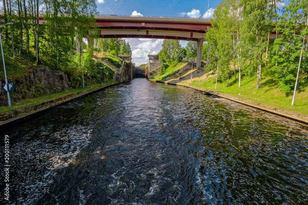 Saimaa Canal shipping lock