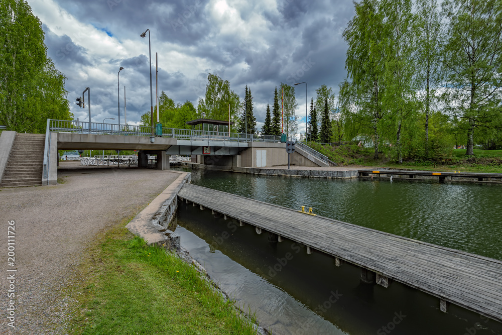 Shipping lock in Finland.