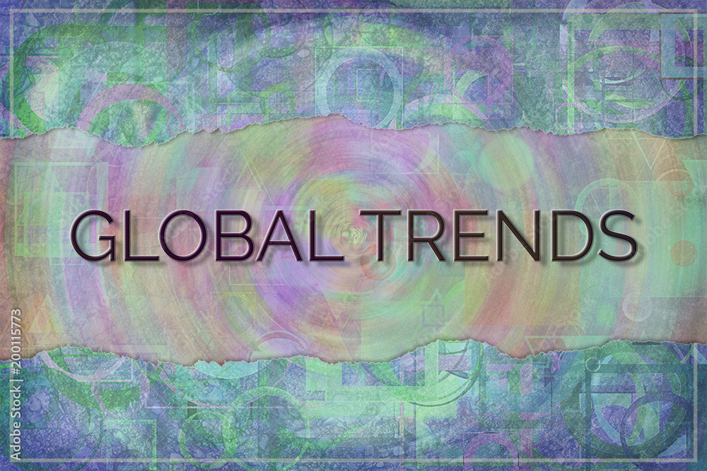 Obraz premium Decorative and pattern shape illustrations. Creativity, words, caption & communication.