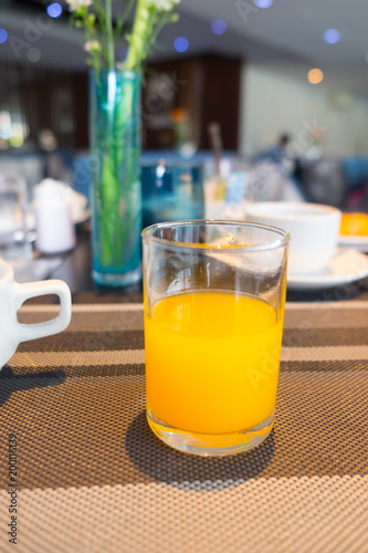 Close up orange juice