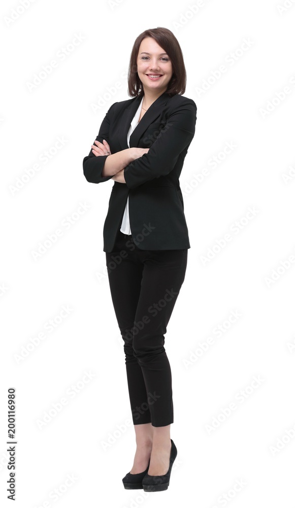 portrait in full growth. successful woman Manager portrait in full growth. successful woman Manager
