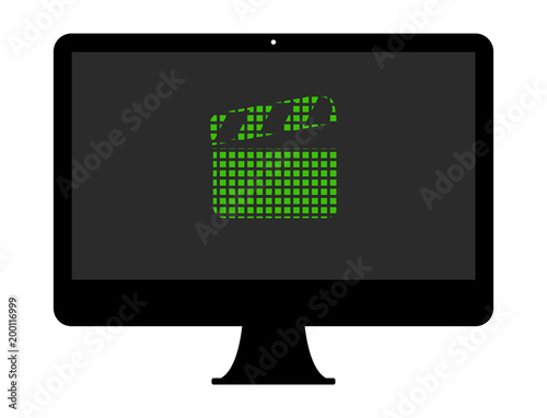 Pixel Icon PC - Klappe