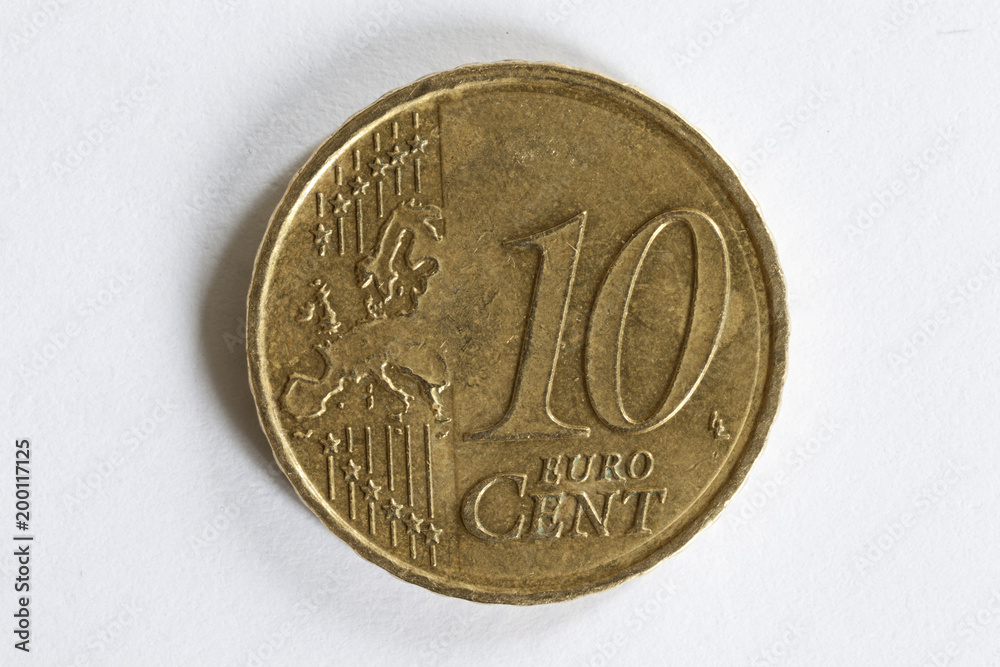 Pièce de 10 centimes d'Euro recto