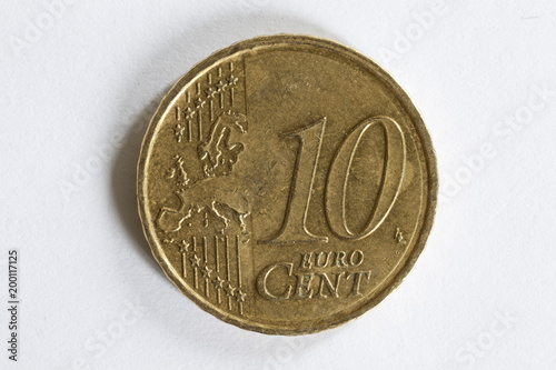 Pièce de 10 centimes d'Euro recto