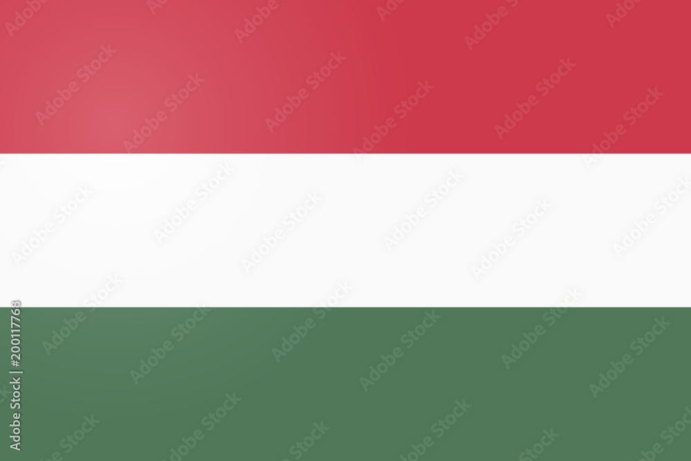 Hungary Flag. Official colors and proportion correctly. National Flag of Hungary. Hungary Flag vector illustration. Hungary Flag vector background.