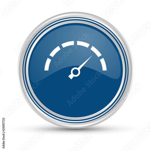 Blauer Button - Tacho