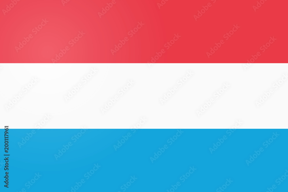 Luxembourg Flag. Official colors and proportion correctly. National Flag of Luxembourg. Luxembourg Flag vector illustration. Luxembourg Flag vector background.