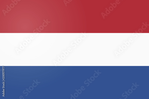 Netherlands Flag. Official colors and proportion correctly. National Flag of Netherlands. National Flag of Netherlands vector illustration. National Flag of Netherlands vector background.