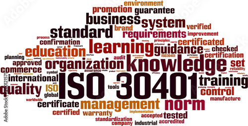 ISO 30401 word cloud