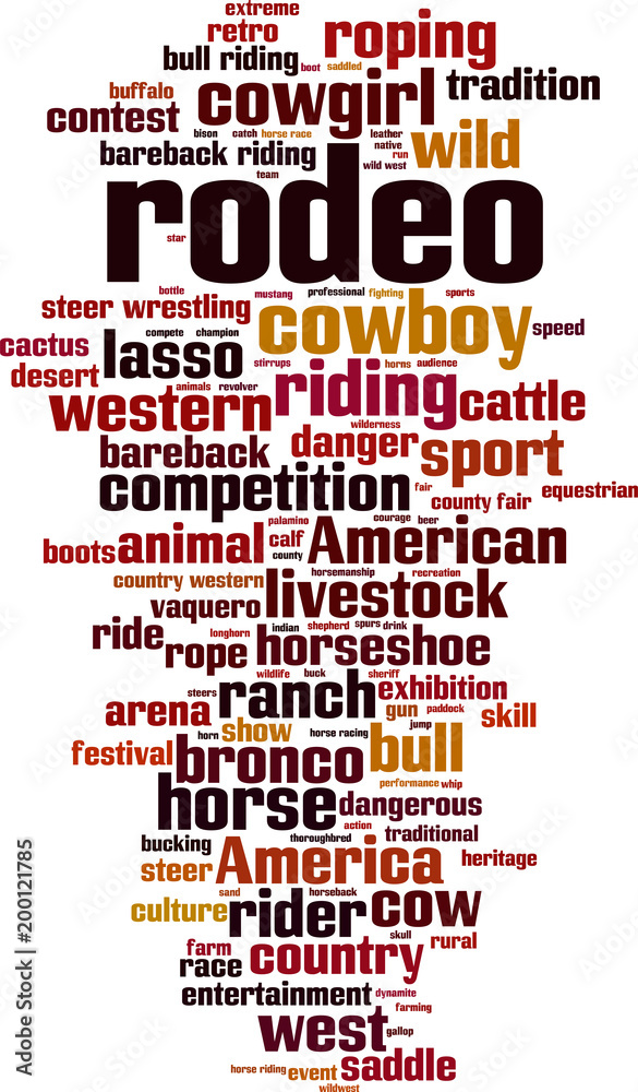 Rodeo word cloud