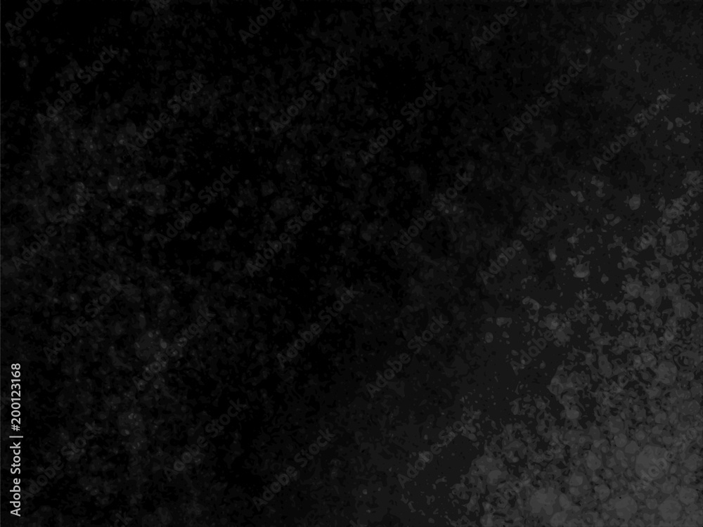Fototapeta premium Grunge vector background dusty abstract texture dark black grey 3
