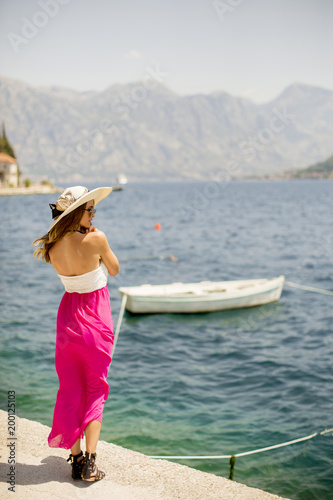 Young attractive woman with...