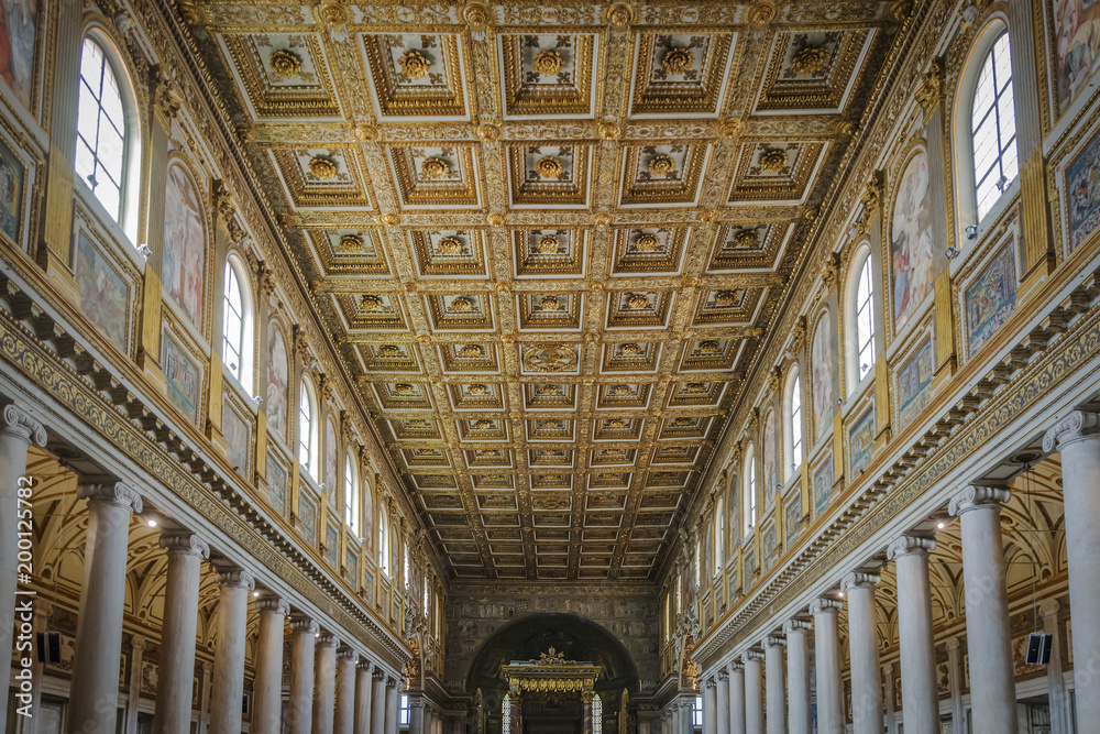 interior of the Basilica of Santa Maria Maggiore in Rome
