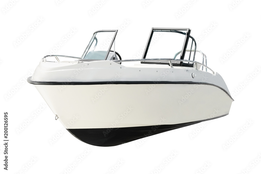 Naklejka premium Motor boat isolated