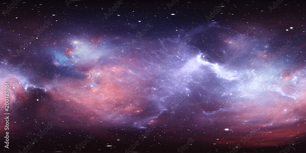 360 degree space nebula panorama, equirectangular projection, environment map. HDRI spherical panorama. Space background with nebula and stars. 360 degree space nebula panorama, equirectangular projection, environment map. HDRI spherical panorama. Space background with nebula and stars.