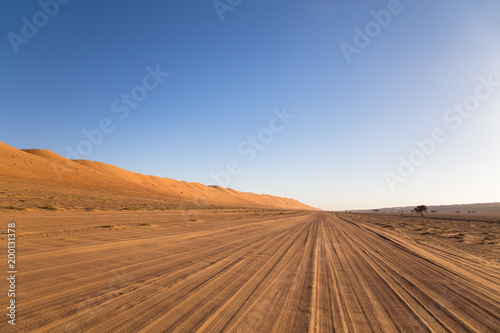 Oman desert road